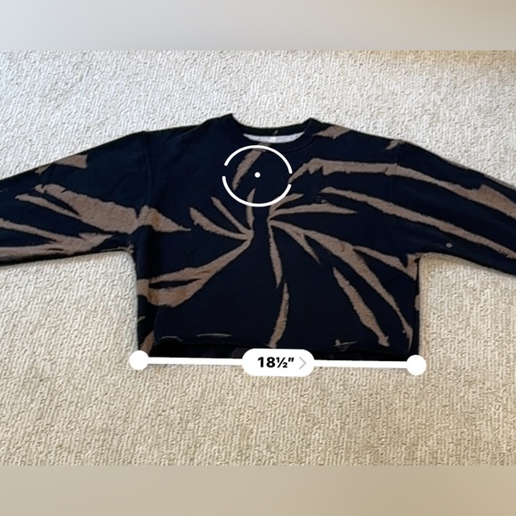 Champion bleach dyed cropped sweatshirt - Picture 9 of 10